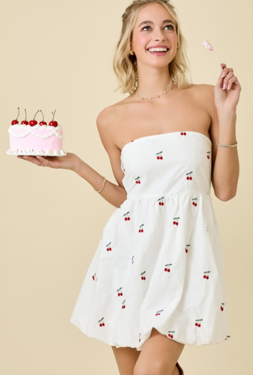 Cherry Bubble Dress
