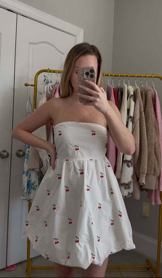 Cherry Bubble Dress